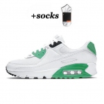 Classic Air Max 90 Running Shoes Athentic Sneakers Day of the Dead All Black White Green Pink Men Women Traine High Quality 36-45 (8) 