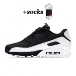 Classic Air Max 90 Running Shoes Athentic Sneakers Day of the Dead All Black White Green Pink Men Women Traine High Quality 40-45 (5) 