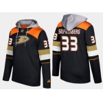 Adidas Anaheim Ducks 33 Jakob Silfverberg Name And Number Black Hoodie