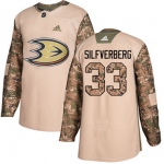 Adidas Ducks #33 Jakob Silfverberg Camo Authentic 2017 Veterans Day Stitched NHL Jersey