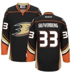 Men's Anaheim Ducks #33 Jakob Silfverberg Black Third Jersey