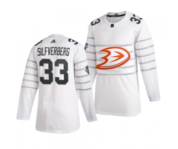 Men's Anaheim Ducks #33 Jakob Silfverberg White 2020 NHL All-Star Game Adidas Jersey