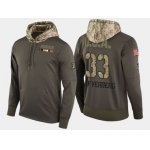 Nike Anaheim Ducks 33 Jakob Silfverberg Olive Salute To Service Pullover Hoodie