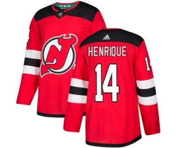 Adidas New Jersey Devils #14 Adam Henrique Red Home Authentic Stitched NHL Jersey