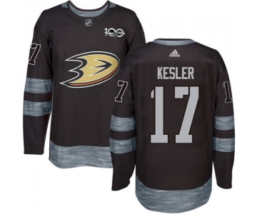 Adidas Ducks #17 Ryan Kesler Black 1917-2017 100th Anniversary Stitched NHL Jersey