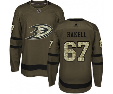 Adidas Ducks #67 Rickard Rakell Green Salute to Service Stitched NHL Jersey