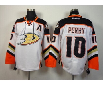 Anaheim Ducks #10 Corey Perry 2014 White Jersey
