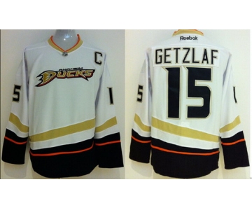 Anaheim Ducks #15 Ryan Getzlaf White Jersey