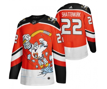 Anaheim Ducks #22 Kevin Shattenkirk Red Men's Adidas 2020-21 Reverse Retro Alternate NHL Jersey