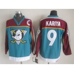 Anaheim Ducks #9 Paul Kariya Blue Throwback CCM Jersey