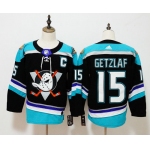 Men's Anaheim Ducks #15 Ryan Getzlaf adidas Black Alternate Authentic Player Jersey