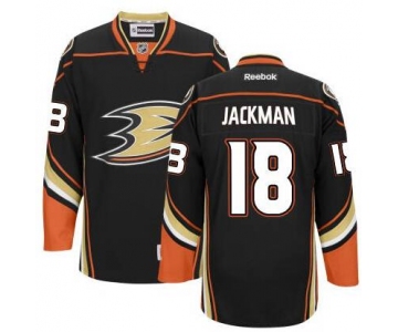 Men's Anaheim Ducks #18 Tim Jackman Black Third Jersey