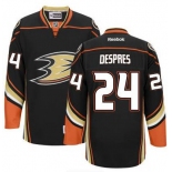 Men's Anaheim Ducks #24 Simon Despres Black Third Jersey