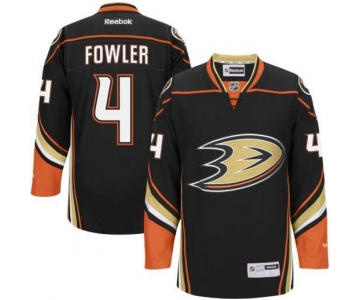 Men's Anaheim Ducks #4 Cam Fowler Black Third Jersey