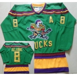 Men's Mighty Ducks of Anaheim #8 Teemu Selanne 1991-92 Green CCM Vintage Throwback Jersey