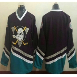 Men's Mighty Ducks of Anaheim Blank 1995-96 Purple CCM Vintage Throwback Jersey