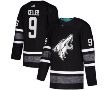 Coyotes #9 Clayton Keller Black Authentic 2019 All-Star Stitched Hockey Jersey