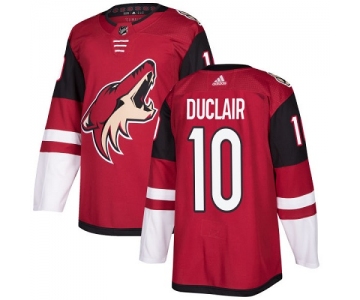 Adidas Coyotes #10 Anthony Duclair Maroon Home Authentic Stitched NHL Jersey