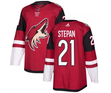 Adidas Coyotes #21 Derek Stepan Maroon Home Authentic Stitched NHL Jersey