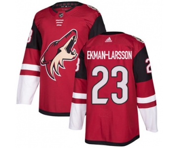 Adidas Coyotes #23 Oliver Ekman-Larsson Maroon Home Authentic Stitched NHL Jersey