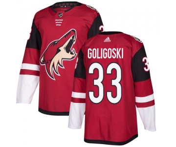 Adidas Coyotes #33 Alex Goligoski Maroon Home Authentic Stitched NHL Jersey