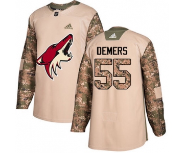 Adidas Coyotes #55 Jason Demers Camo Authentic 2017 Veterans Day Stitched NHL Jersey