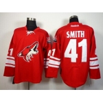 Phoenix Coyotes #41 Mike Smith Red Jersey