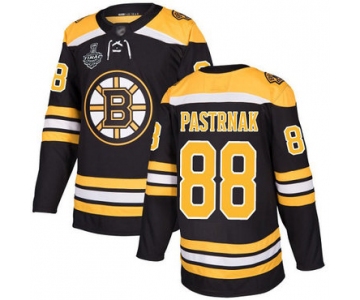 Men's Boston Bruins #88 David Pastrnak Black Home Authentic 2019 Stanley Cup Final Bound Stitched Hockey Jersey