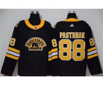 Men's Boston Bruins #88 David Pastrnak Black Stitched Hockey Adidas Jersey