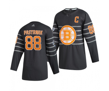 Men's Boston Bruins #88 David Pastrnak Gray 2020 NHL All-Star Game Adidas Jersey