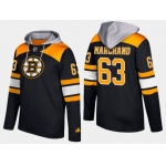 Adidas Boston Bruins 63 Brad Marchand Name And Number Black Hoodie