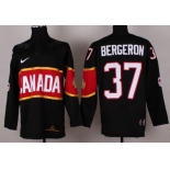 2014 Olympics Canada #37 Patrice Bergeron Black Jersey