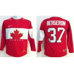 2014 Olympics Canada #37 Patrice Bergeron Red Kids Jersey