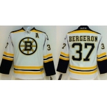 Boston Bruins #37 Patrice Bergeron White Kids Jersey