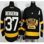 Men's Boston Bruins #37 Patrice Bergeron Reebok Black 2016 Winter Classic Premier Jersey