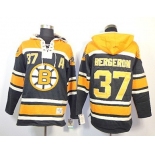 Old Time Hockey Boston Bruins #37 Patrice Bergeron Black Hoodie