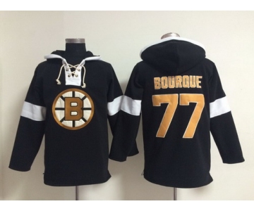 2014 Old Time Hockey Boston Bruins #77 Ray Bourque Black Hoodie