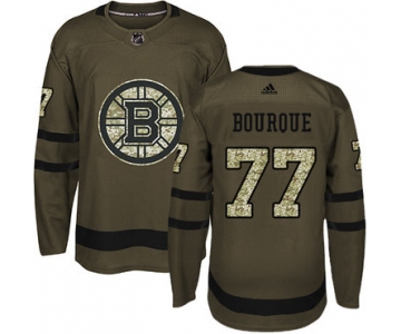 Adidas Bruins #77 Ray Bourque Green Salute to Service Youth Stitched NHL Jersey