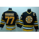 Boston Bruins #77 Ray Bourque Black Throwback CCM Jersey