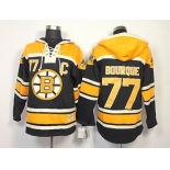 Old Time Hockey Boston Bruins #77 Ray Bourque Black Hoodie