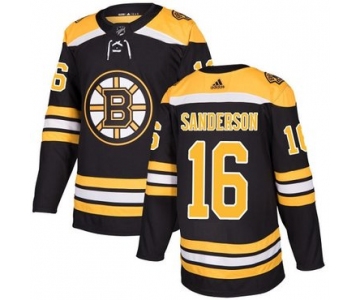 Adidas Bruins #16 Derek Sanderson Black Home Authentic Stitched NHL Jersey
