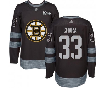 Adidas Bruins #33 Zdeno Chara Black 1917-2017 100th Anniversary Stitched NHL Jersey