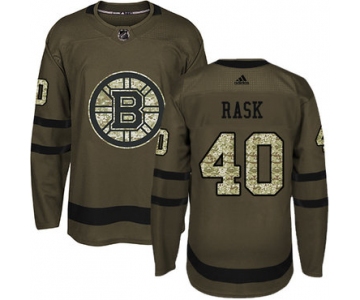 Adidas Bruins #40 Tuukka Rask Green Salute to Service Stitched NHL Jersey