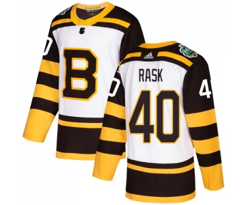 Adidas Bruins #40 Tuukka Rask White Authentic 2019 Winter Classic Stitched NHL Jersey