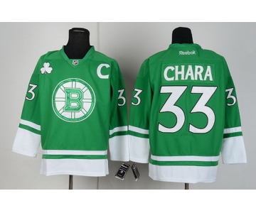 Boston Bruins #33 Zdeno Chara St. Patrick's Day Green Jersey