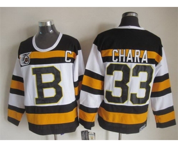Boston Bruins #33 Zdeno Chara White 75TH Throwback CCM Jersey