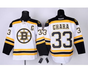 Boston Bruins #33 Zdeno Chara White Jersey