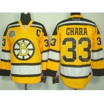 Boston Bruins #33 Zdeno Chara Yellow Jersey