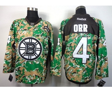 Boston Bruins #4 Bobby Orr 2014 Camo Jersey