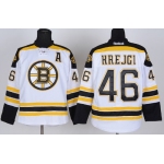 Boston Bruins #46 David Krejci White Jersey